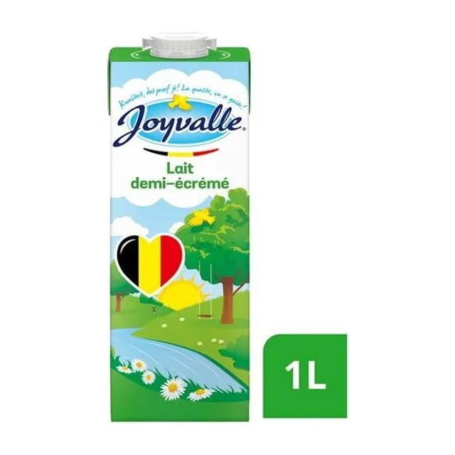 LAIT AA DEMI-ECREME BRIQUE 1 L