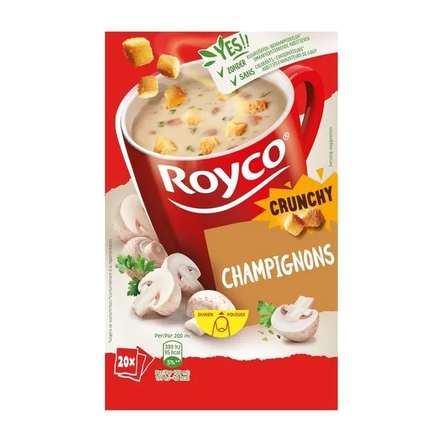 CHAMPIGNONS+CROUTONS 20PCS ROYCO