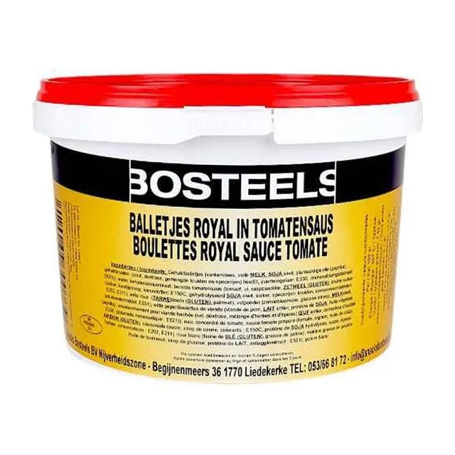 BOULETTES SAUCE TOMATE ROYAL 3KG BOSTEELS