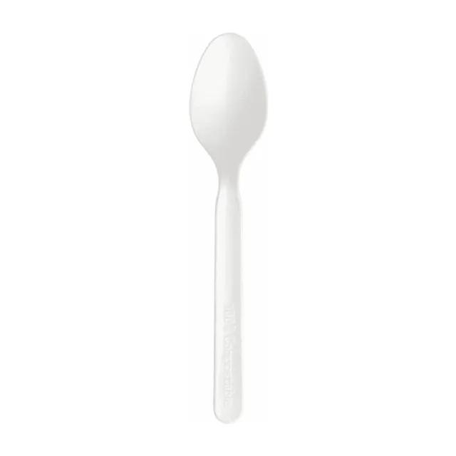CUILLIERE COUVERT BLANC C-PLA 16.5CM 100PCS